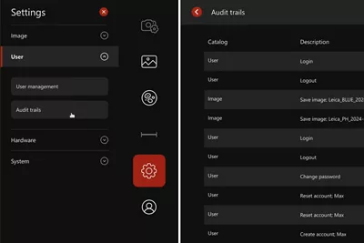 MateoFL Usermanagement Audittrails